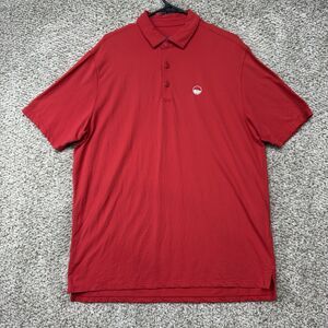 IBKUL Performance Polo Shirt Men's Large Short Sleeve Icefil Golf Red Stretch